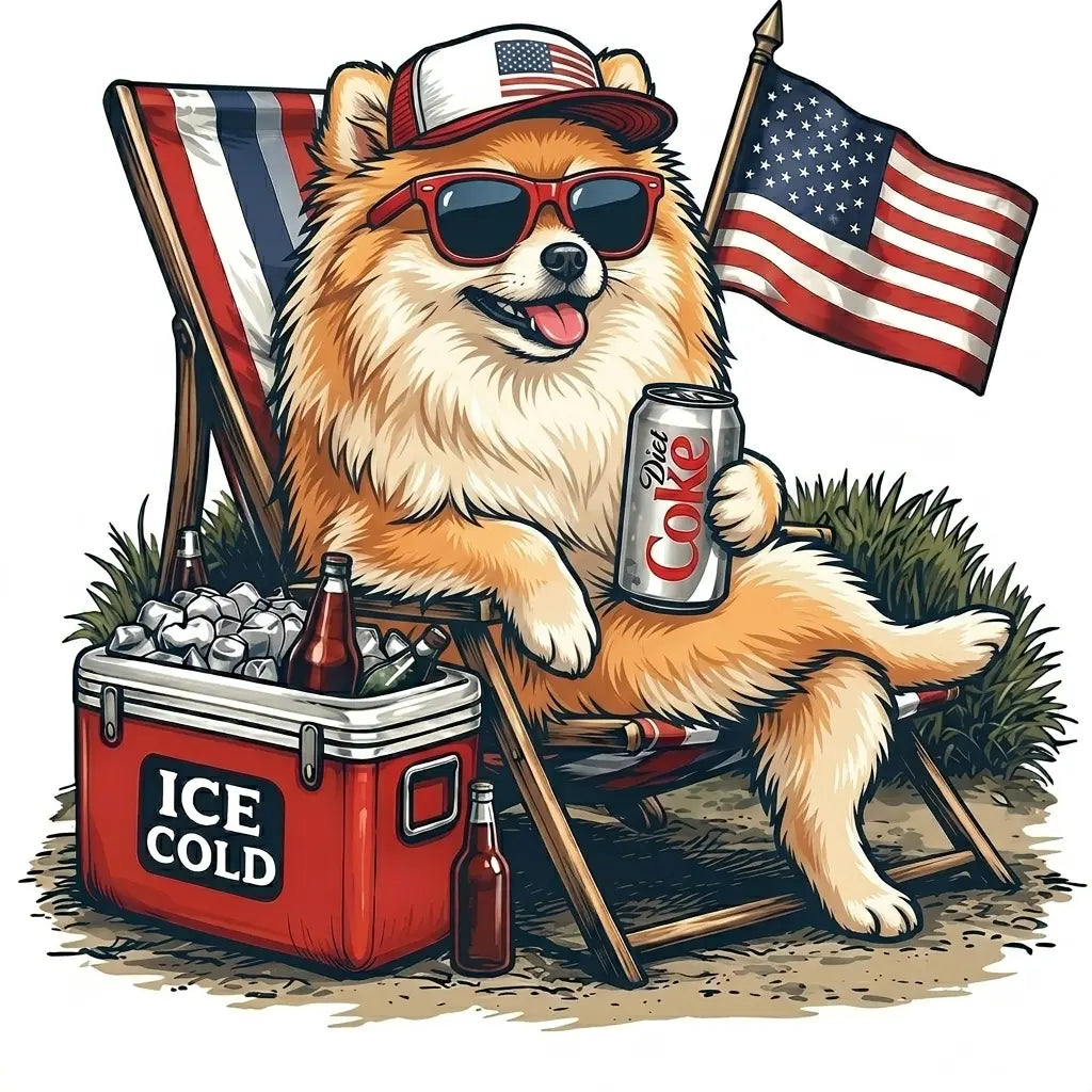 Comfort Colors® 50+ Dog Funny 4th of July T-Shirt – Retro Labrador Retriever Diet Coke Graphic Tee, Patriotic Animal Meme Shirt, Vintage USA Dog Lover Top