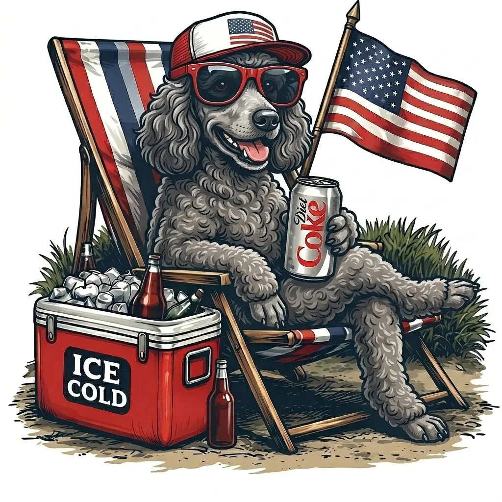 Comfort Colors® 50+ Dog Funny 4th of July T-Shirt – Retro Labrador Retriever Diet Coke Graphic Tee, Patriotic Animal Meme Shirt, Vintage USA Dog Lover Top