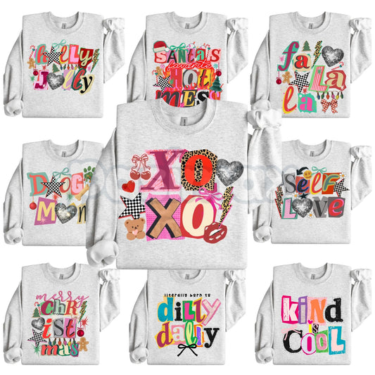 Preppy Girl Collage Y2K Sweatshirt | Aesthetic 2000s Nostalgia Crewneck | Vintage College Style Jumper | Trendy Retro Gift-Pasimax