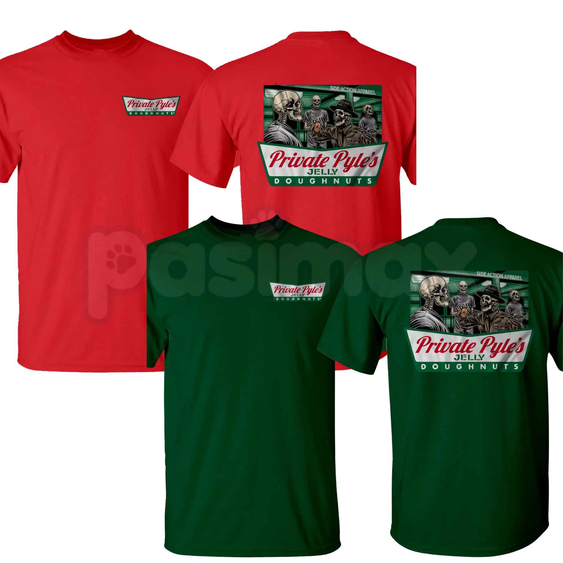 Private Pyle's Jelly Doughnuts T-Shirt – Funny Military Movie Quote Patriotic Unisex Cotton Tee-Pasimax