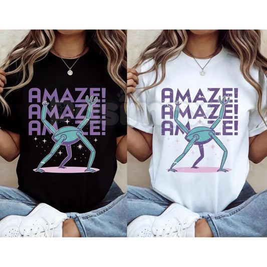 Project Hail Mary Mission T-Shirt - Official Rocky & Ryland Grace Graphic Tee, Premium 100% Cotton Sci-Fi Book Fan Top, Amaze Amaze Amaze Space Exploration Shirt, Andy Weir Novel Gift Apparel, Soft Lived-In Heavyweight Nerd Culture Tee-Pasimax
