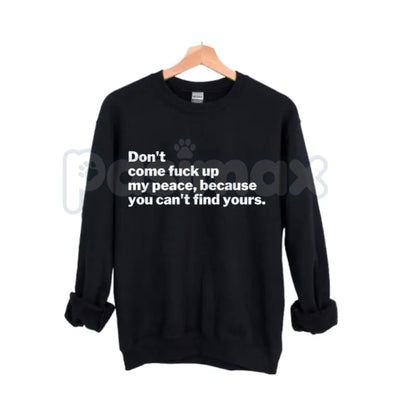 Protect My Peace Sweatshirt | Set Boundaries Mental Health Crewneck | Assertive Self-Care Jumper | Tranquility Statement Top-Pasimax