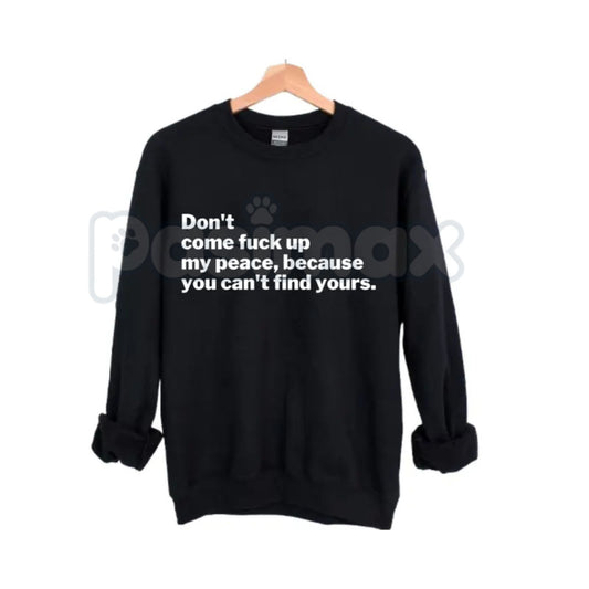 Protect My Peace Sweatshirt | Set Boundaries Mental Health Crewneck | Assertive Self-Care Jumper | Tranquility Statement Top-Pasimax