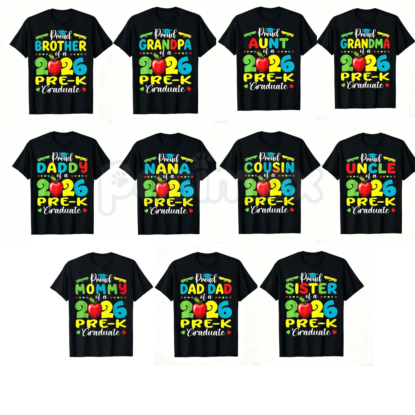 "Proud Mommy of 2026 Pre-K Graduate" T-Shirt – Cute School Milestone Graphic Tee-Pasimax