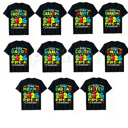 "Proud Mommy of 2026 Pre-K Graduate" T-Shirt – Cute School Milestone Graphic Tee-Pasimax