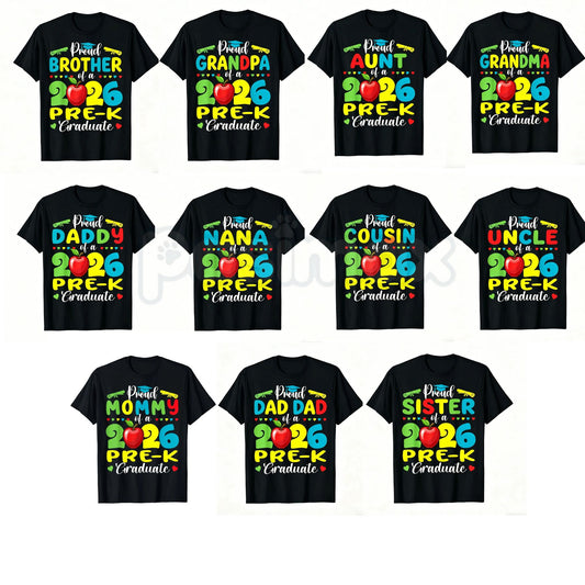 "Proud Mommy of 2026 Pre-K Graduate" T-Shirt – Cute School Milestone Graphic Tee-Pasimax
