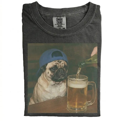 Comfort Colors® Custom Dog Breeds Beer T-Shirt – Vintage 90s Funny Edgy Dog Meme Tee, Aesthetic Brewery Lover Dog Dad Gift Shirt