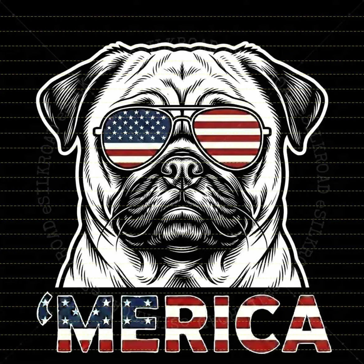 Comfort Colors® Vintage Dog 4th of July T-Shirt – Retro Patriotic Puppy Graphic Tee, Aesthetic Red White and Blue Dog Mom Dad Independence Day Top