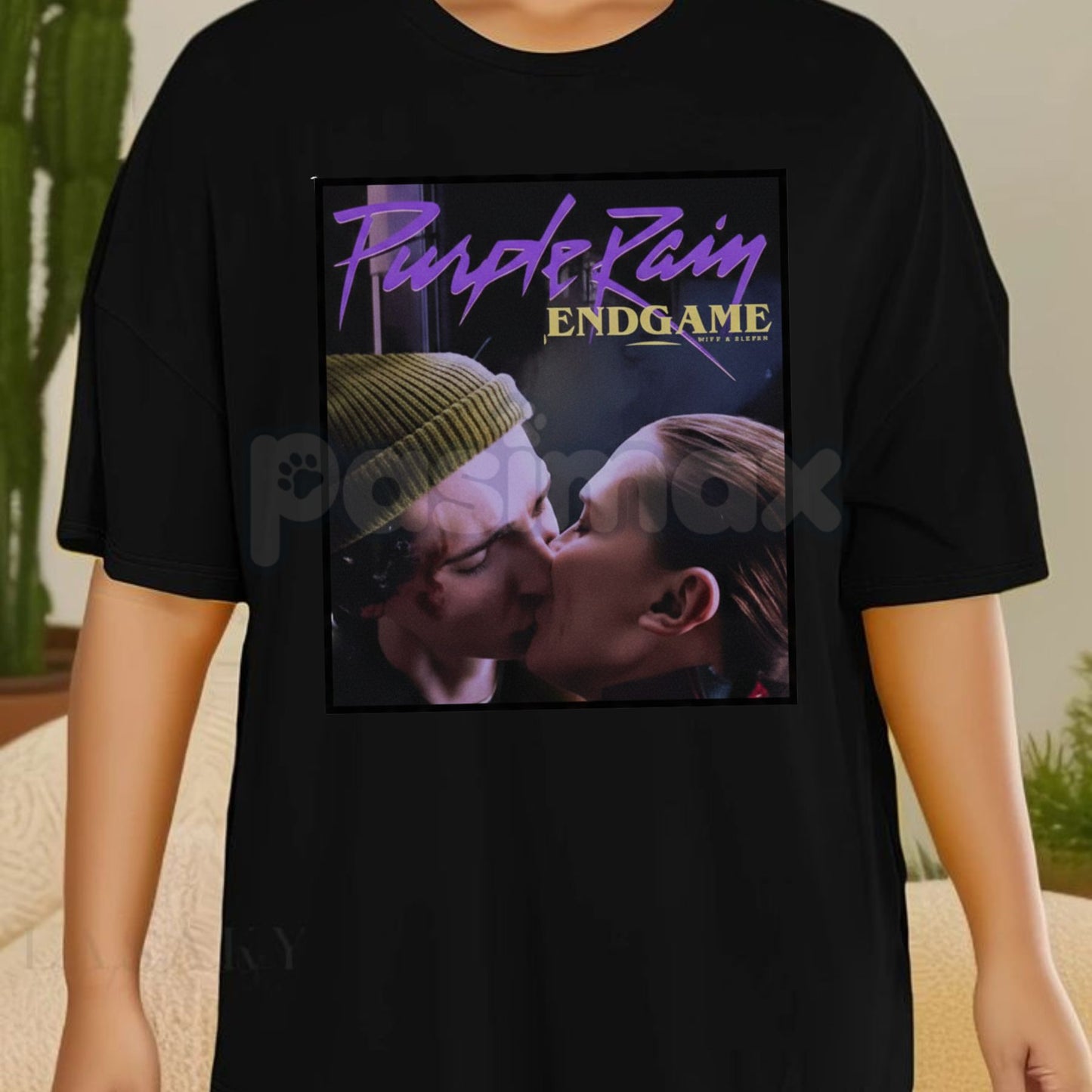 "Purple Rain" End Game T-Shirt - Vintage Prince Tribute Graphic Tee, Retro 80s Music Legend Shirt, Purple Rain Movie Fan Apparel, Unisex Rock Pop Top-Pasimax