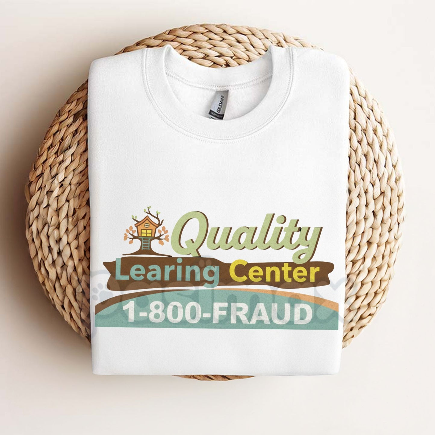 Quality Learning Center Parody T-Shirt - Vintage 90s Education Logo Tee, Ironic Corporate Aesthetic Shirt, Funny Nostalgic Liminal Space Graphic Apparel-Pasimax
