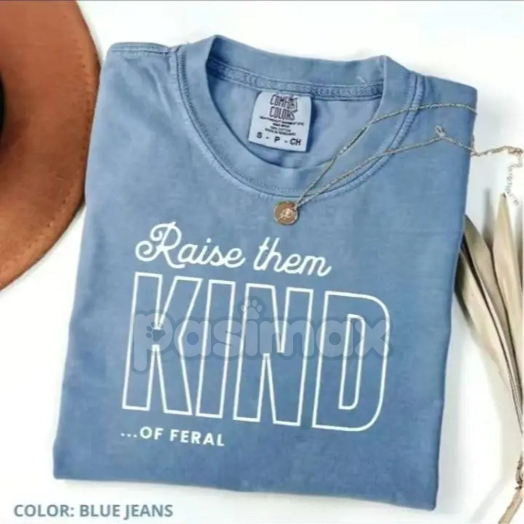 'Raise Them Kind, Not Controlled' Comfort Colors® T-Shirt – Funny Mama Tee, Feral Boys Mom Gift, Casual Cotton Womenswear-Pasimax