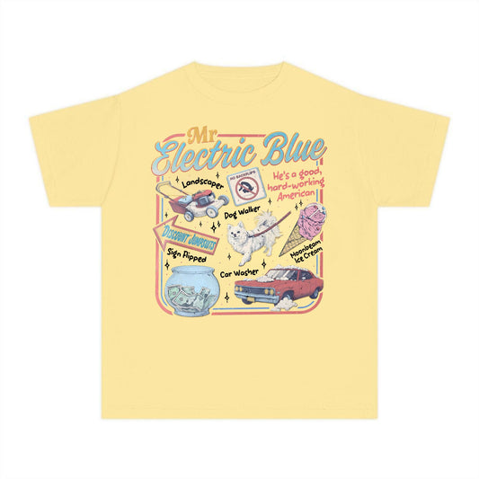 Retro America Band Tee – 2025 Concert Tour Merch, Vintage-Inspired Mr. Electric Blue Shirt, Classic Folk-Rock Fan Apparel-Pasimax