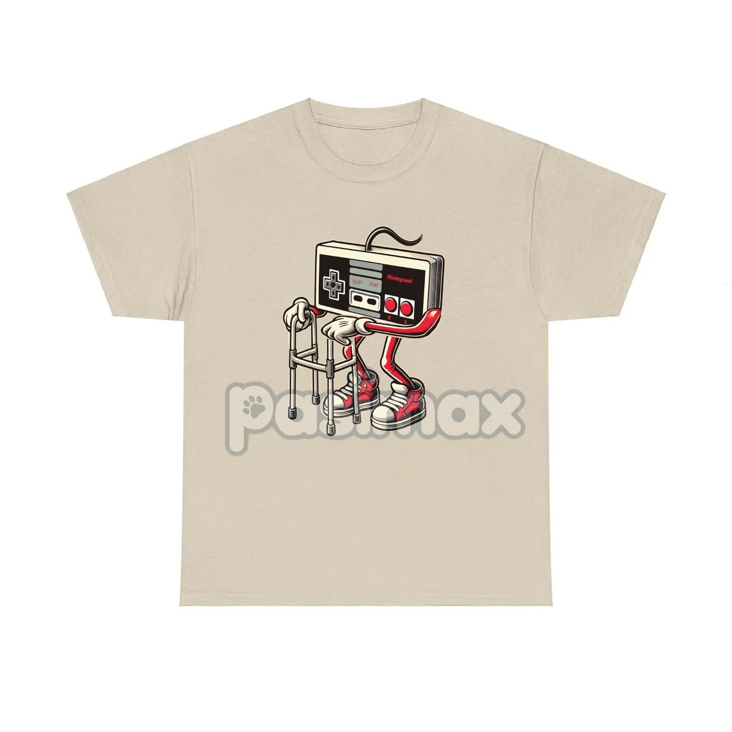 Retro Gaming Pattern T-Shirt - Fun Old Video Game Console Design, Nostalgic Gamer Tee-Pasimax