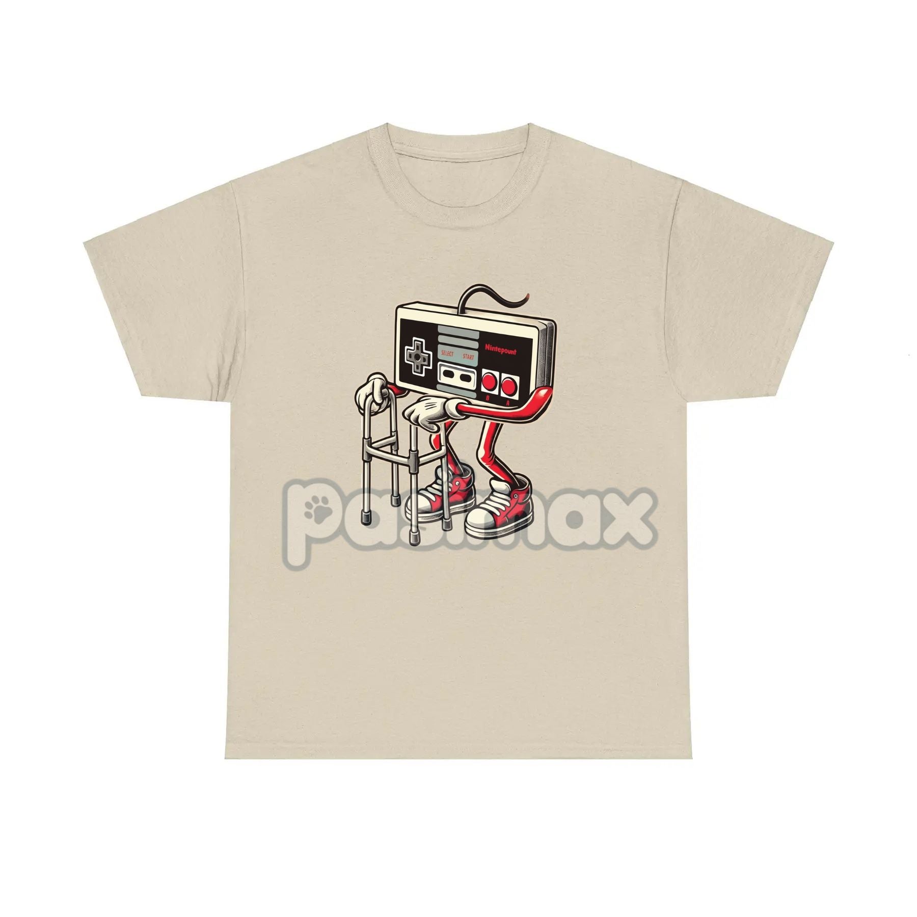 Retro Gaming Pattern T-Shirt - Fun Old Video Game Console Design, Nostalgic Gamer Tee-Pasimax