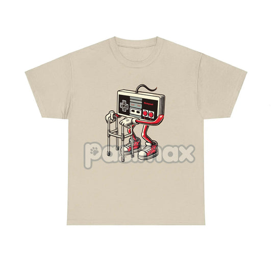 Retro Gaming Pattern T-Shirt - Fun Old Video Game Console Design, Nostalgic Gamer Tee-Pasimax