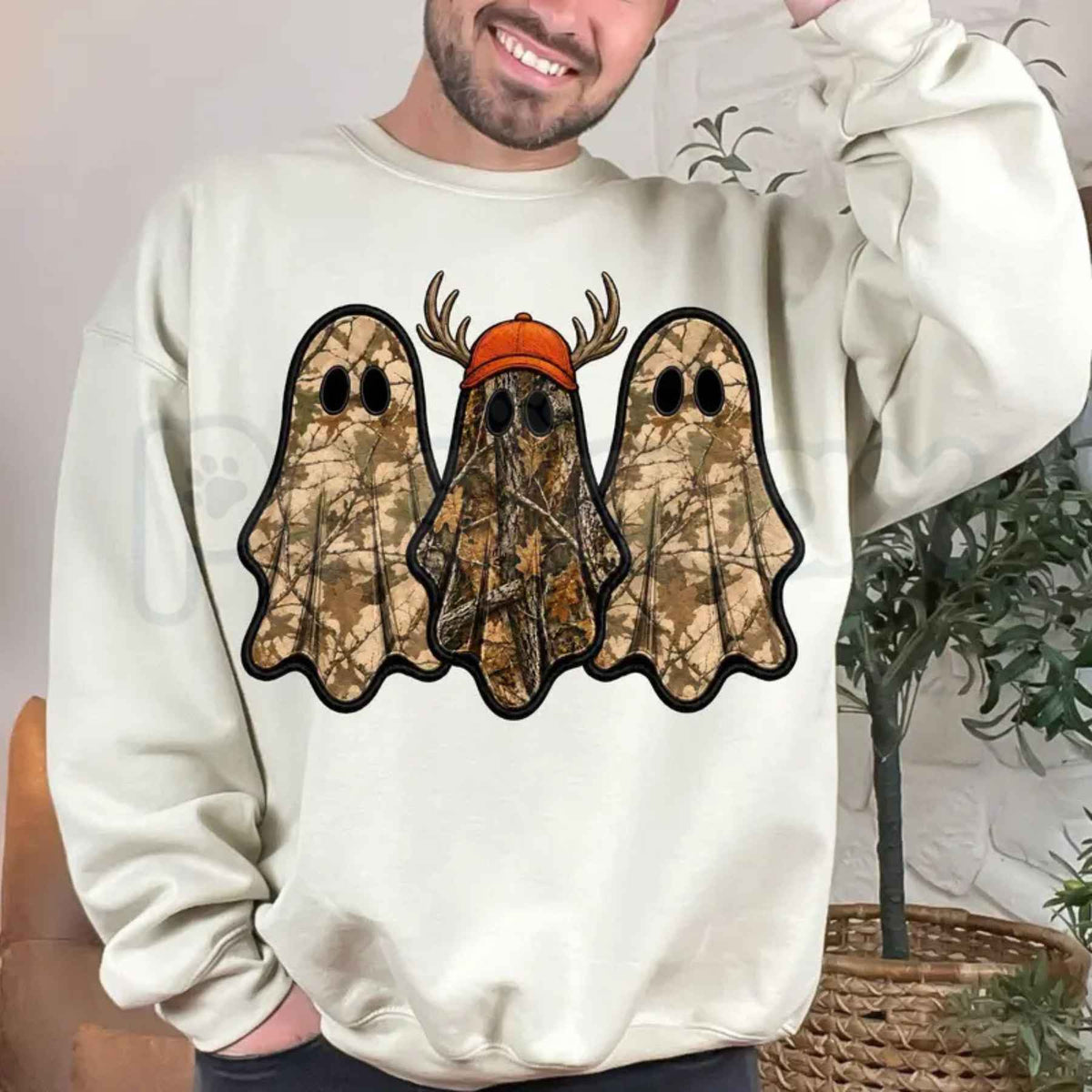 Retro Ghost Hunting Halloween Sweatshirt | Vintage Paranormal Investigator Top-Pasimax