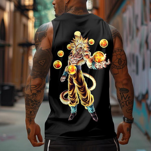 Retro Sunset Tank Top – Unisex Vintage Beach Graphic Tee, Summer Comfort Wear for Men & Women-Pasimax 