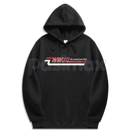 Retro WWJD Skater Style Hoodie – 90s Aesthetic Christian Streetwear, Oversized Y2K Faith Pullover, Unisex-Pasimax