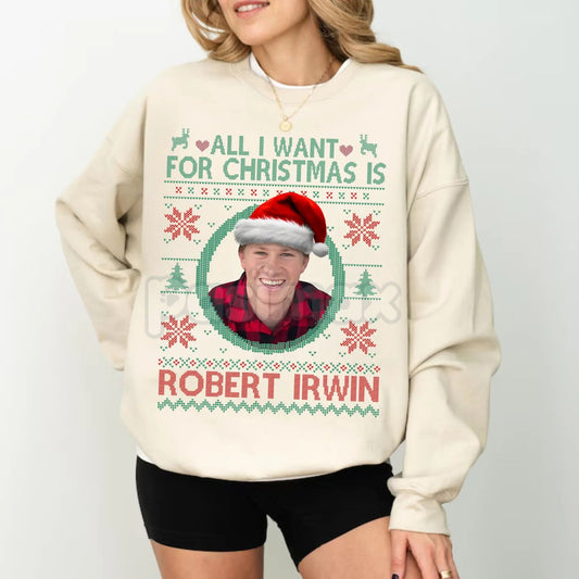 Robert Irwin DWTS 2025 Ugly Christmas Sweatshirt – Wildlife Warrior Dancing Star Holiday-Pasimax