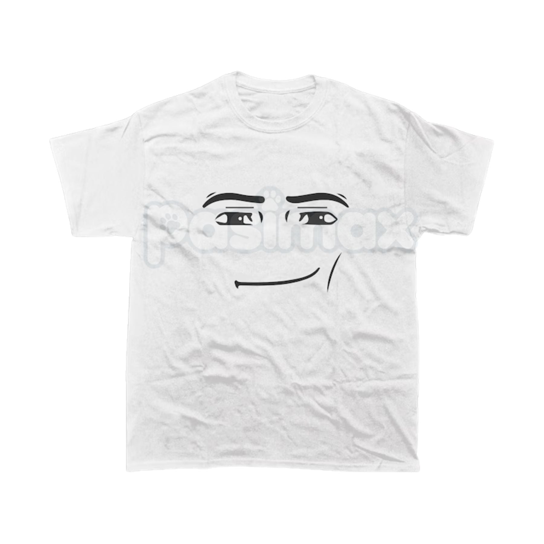 Roblox Man Face "It's Just A Face" Meme Tee - Viral Gaming Culture Shirt, Iconic Avatar Graphic, Unisex Trending Apparel-Pasimax