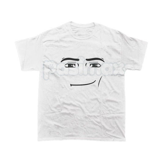 Roblox Man Face "It's Just A Face" Meme Tee - Viral Gaming Culture Shirt, Iconic Avatar Graphic, Unisex Trending Apparel-Pasimax
