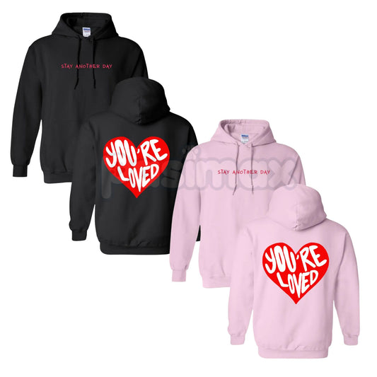 S.A.D. Stay Another Day Valentine’s Day Exclusive Hoodie – Mental Health Awareness Pullover, Self-Love Aesthetic Streetwear, Unisex-Pasimax