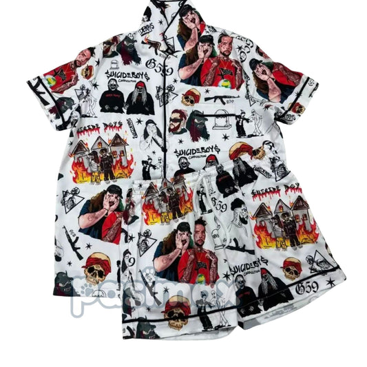 SB Pajama Set - G59 Records Merch - Loungewear & Sleepwear Gift-Pasimax