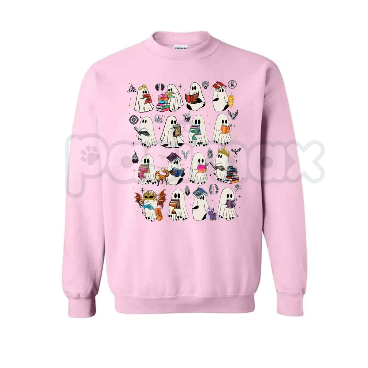 SJM Ghost Book Sweatshirt | Sarah J Maas Universe Halloween Crewneck-Pasimax