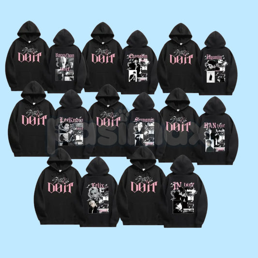 SKKZ K-pop Boysband Member Inspired 2-Sided Hoodie – Fan Merch Pullover, K-Pop Idol Streetwear, Unisex-Pasimax