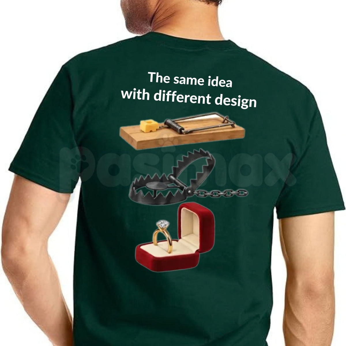 Same Idea Different Design T-Shirt – Witty Graphic Design Sarcastic Quote Tee-Pasimax