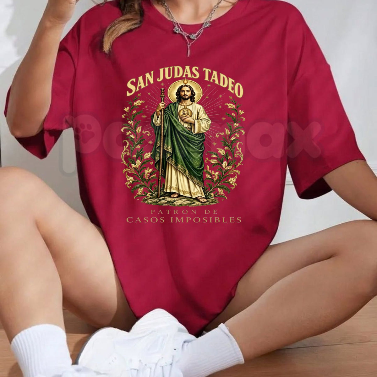 San Judas Tadeo Patron Saint of Impossible T-Shirt – Catholic Religious Graphic Tee-Pasimax