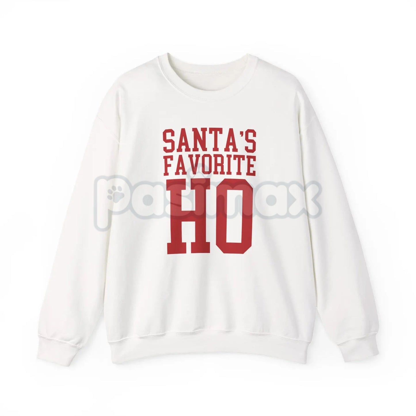 Santa’s Favorite Ho Cozy Christmas Crewneck | Funny Viral Holiday Sweatshirt for Women | Adult Humor Xmas Jumper-Pasimax