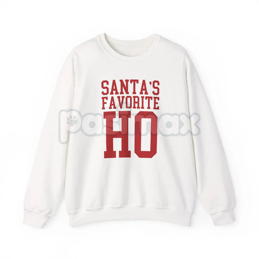 Santa’s Favorite Ho Cozy Christmas Crewneck | Funny Viral Holiday Sweatshirt for Women | Adult Humor Xmas Jumper-Pasimax