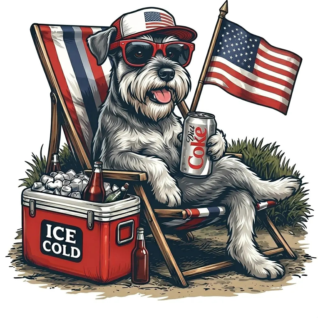 Comfort Colors® 50+ Dog Funny 4th of July T-Shirt – Retro Labrador Retriever Diet Coke Graphic Tee, Patriotic Animal Meme Shirt, Vintage USA Dog Lover Top