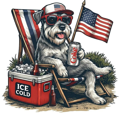 Comfort Colors® 50+ Dog Funny 4th of July T-Shirt – Retro Labrador Retriever Diet Coke Graphic Tee, Patriotic Animal Meme Shirt, Vintage USA Dog Lover Top