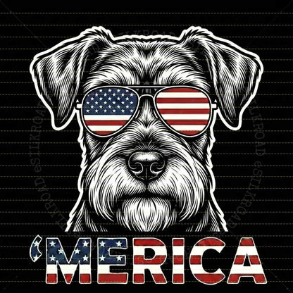 Comfort Colors® Vintage Dog 4th of July T-Shirt – Retro Patriotic Puppy Graphic Tee, Aesthetic Red White and Blue Dog Mom Dad Independence Day Top