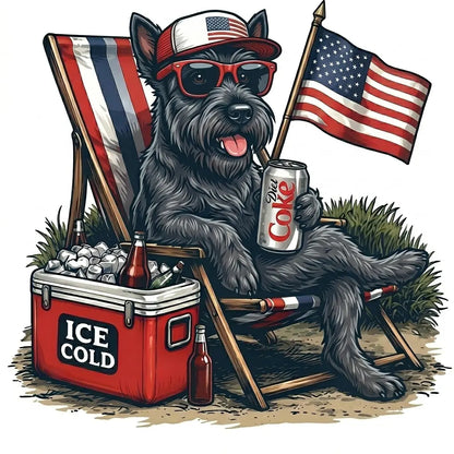 Comfort Colors® 50+ Dog Funny 4th of July T-Shirt – Retro Labrador Retriever Diet Coke Graphic Tee, Patriotic Animal Meme Shirt, Vintage USA Dog Lover Top