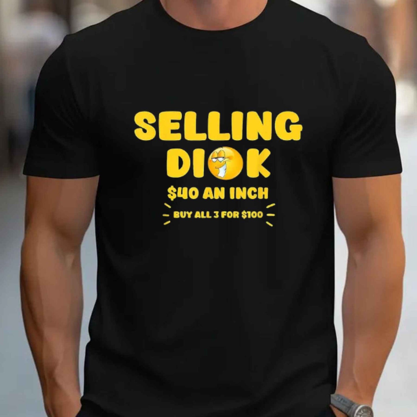 Selling Dick Funny Adult Meme T-Shirt – Offensive Innuendo Joke Unisex Cotton Tee-Pasimax