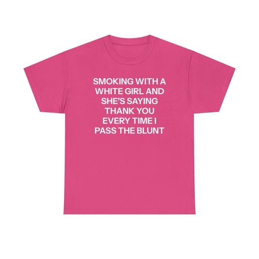 "She's Saying Thank You" T-Shirt - Funny Internet Meme Tee, Viral Humor Graphic Shirt-Pasimax