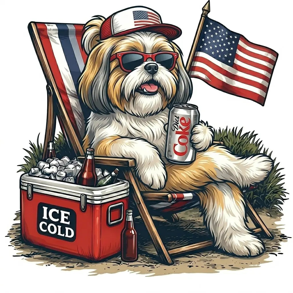 Comfort Colors® 50+ Dog Funny 4th of July T-Shirt – Retro Labrador Retriever Diet Coke Graphic Tee, Patriotic Animal Meme Shirt, Vintage USA Dog Lover Top