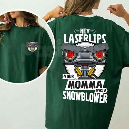 Short Circuit T-Shirt – Hey Laser Lips Your Mama Was A Snowblower Vintage Movie Tee-Pasimax