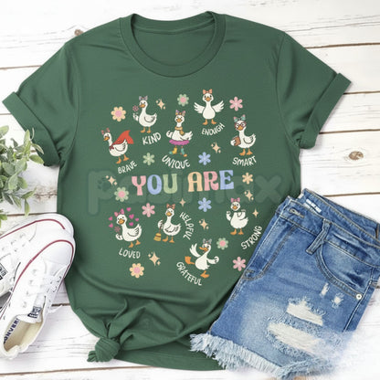"Silly Goose" Internet Meme T-Shirt - Viral Wholesome Humor Top, Simple Positive Message Tee, Unisex Trendy Gift Apparel-Pasimax