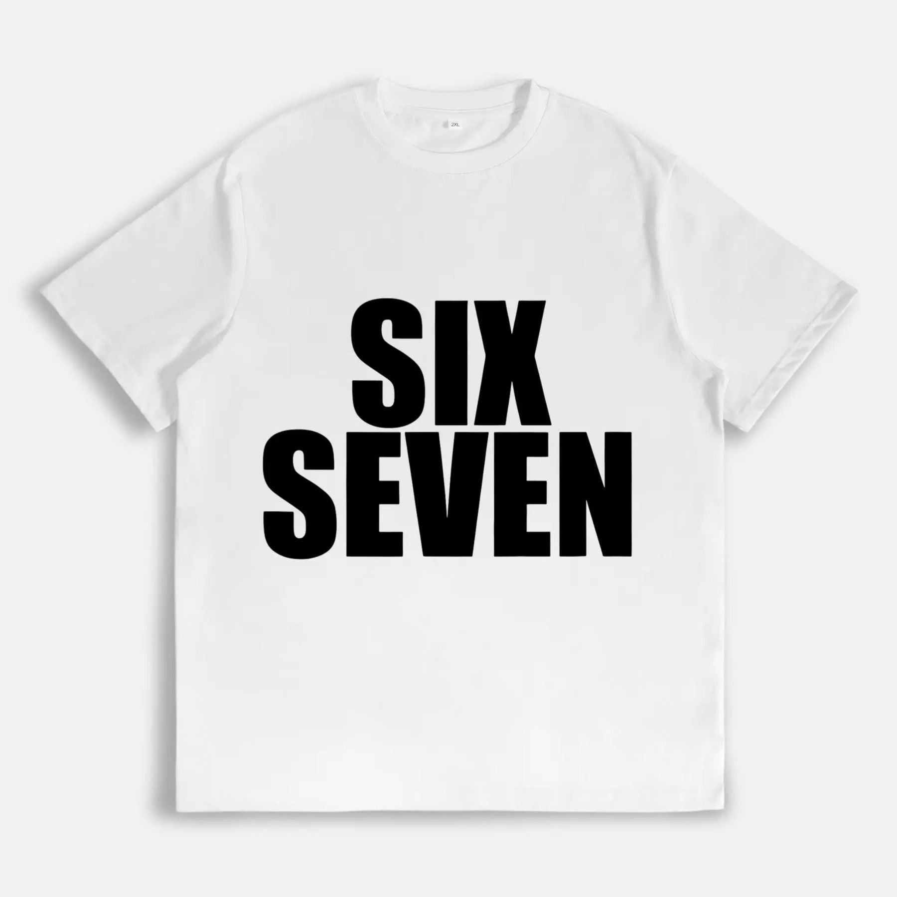 "Six Seven 6 7" Fun Meme T-Shirt - Funny Internet Culture Design, Minimalist Graphic Tee-Pasimax