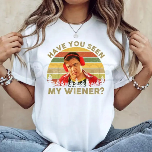 "Something About Mary" Have You Seen My Wiener T-Shirt – Funny 90s Comedy Movie Graphic Tee, Premium 100% Cotton Warren Quote Top, Soft Lived-In Heavyweight Sarcastic Nostalgia Shirt, Made in USA-Pasimax