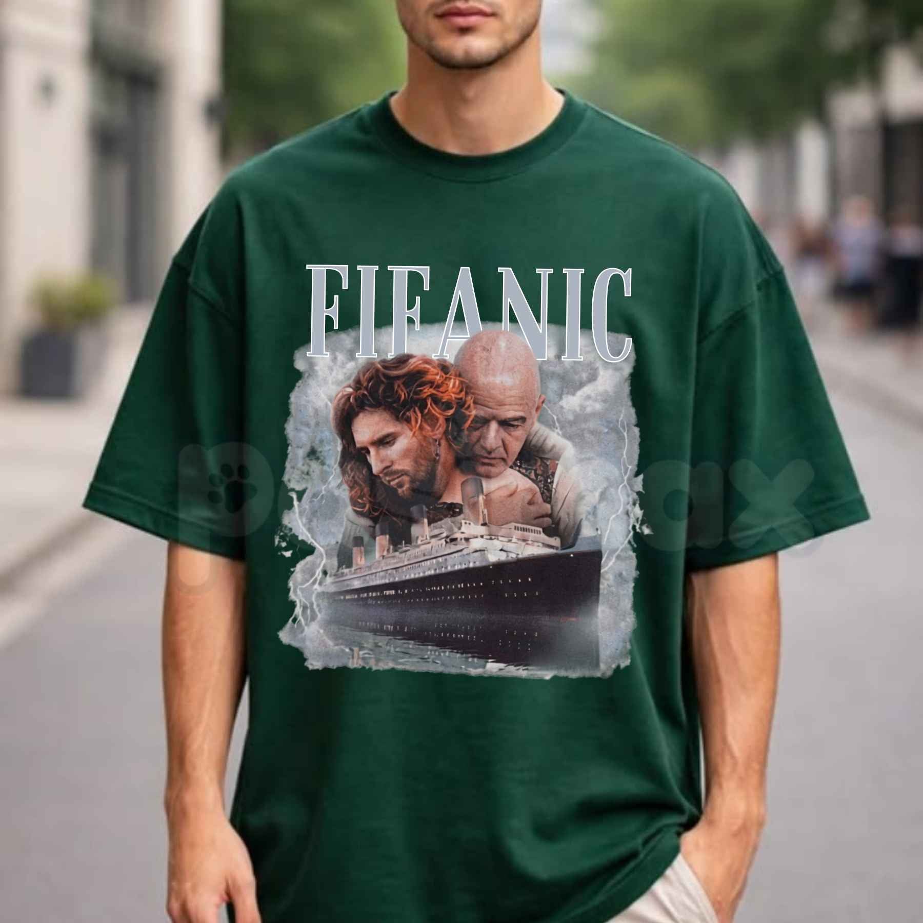 Son Of Fifanic Funny Shirt – Sarcastic Gaming Meme Graphic Tee, Witty Virtual Football Addict Unisex Cotton T-Shirt-Pasimax