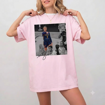 "Sophie Straight Outta" Basketball T-Shirt – Funny Black & White Retro Sports Fan Unisex Graphic Tee-Pasimax