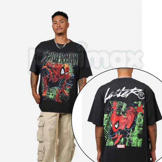 Spider-Man Graphic T-Shirt – Classic Marvel Superhero Unisex Cotton Streetwear Shirt-Pasimax