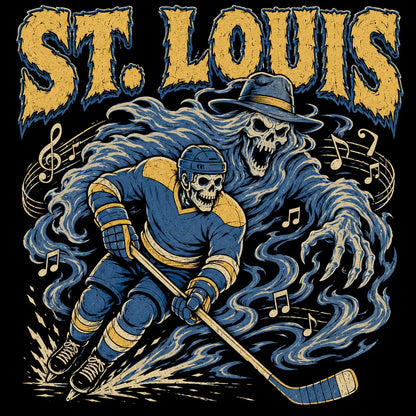 USA 32 Teams Ice Hockey Skull Sweatshirt | Vintage 90s All Team Sport Top
