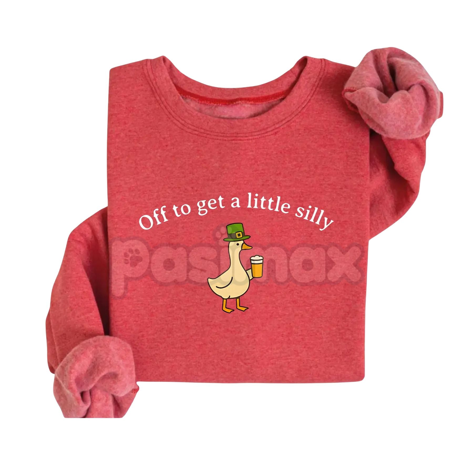 St Patricks Day Goose Sweatshirt | Funny Irish St Pattys Day Crewneck | Silly Goose Shamrock Jumper | Retro St Paddy’s Goose Pullover | Lucky Goose Graphic Top | Irish Honk Streetwear Shirt-Pasimax