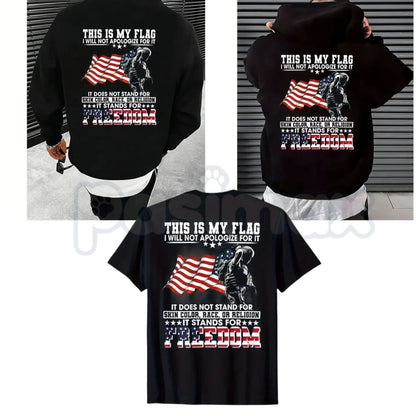 Stand for Freedom Shirt – Bold Slogan Graphic Hoodie & Casual Regular Fit Liberty Sweatshirt-Pasimax